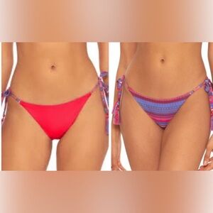 Becca reversible swim bottoms. Size XS